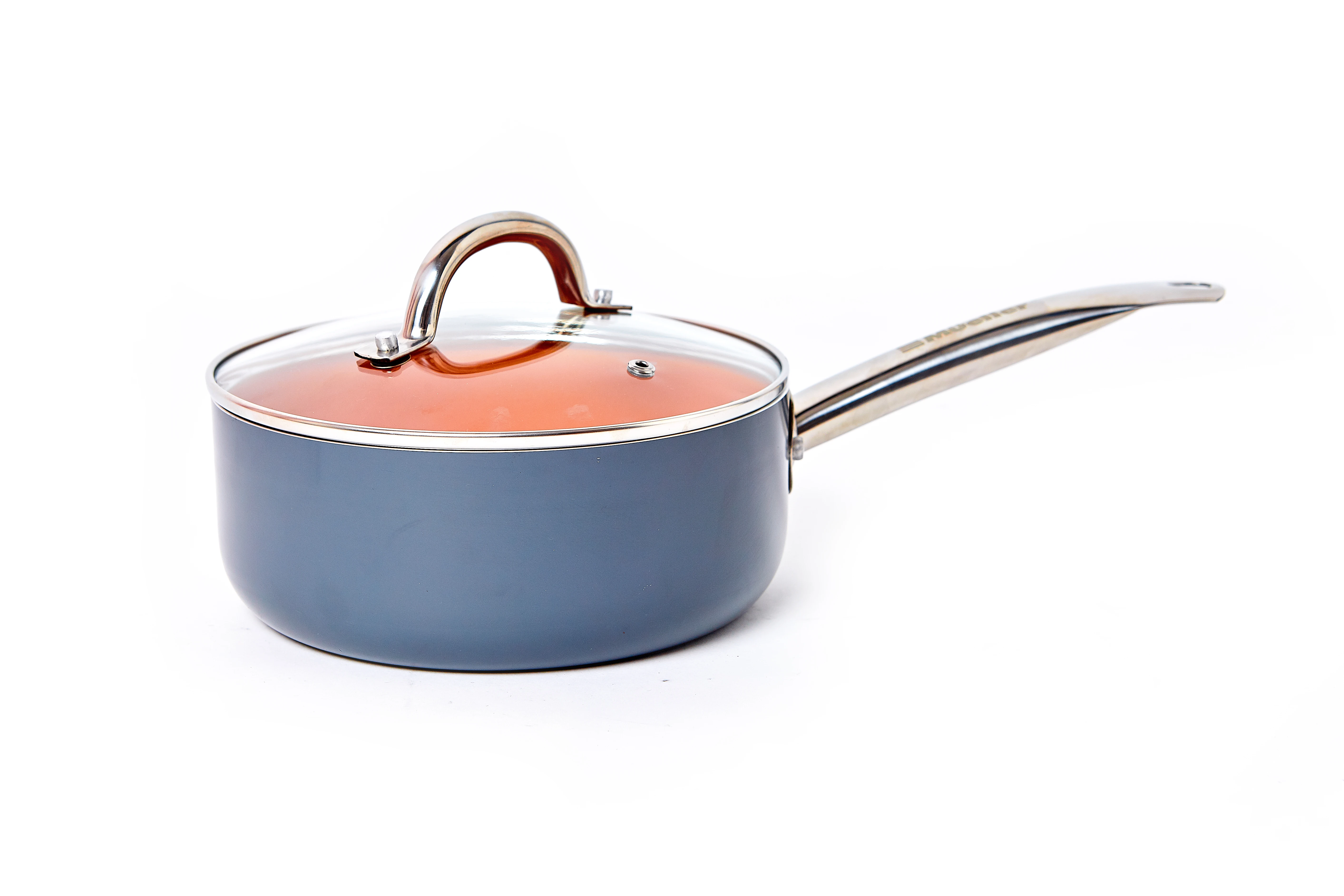 Durable Popular copper  healthy non stick coated aluminum home cooking non stick coated variety cookware set forged cookware  se