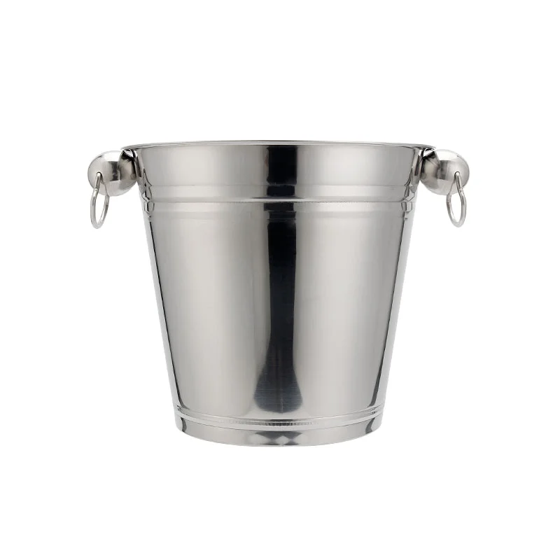 Wine Ice Bucket Steel Big Stainless Steel Champagne  Cooler Bucket beer bucket
