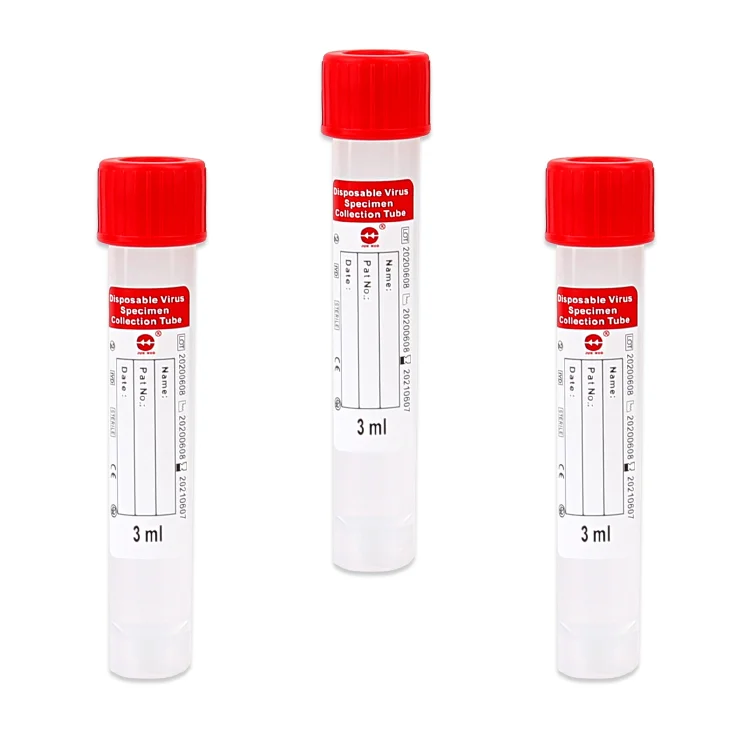 RNA viral specimen collection tube tube normal saline vtm vtm inactivated charchoal dry vtm tube