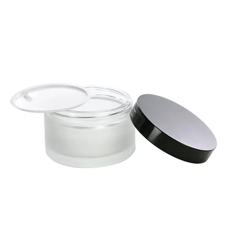 200 Ml With Lid 200g glass Jars With Screw Top Lids Frosted Glass Jars With Lids