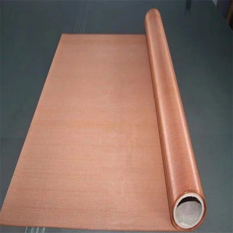 Ultra Fine Phosphor Bronze Pure Copper Wire Cloth Faraday Cage EMF RF Shielding material micro copper wire mesh