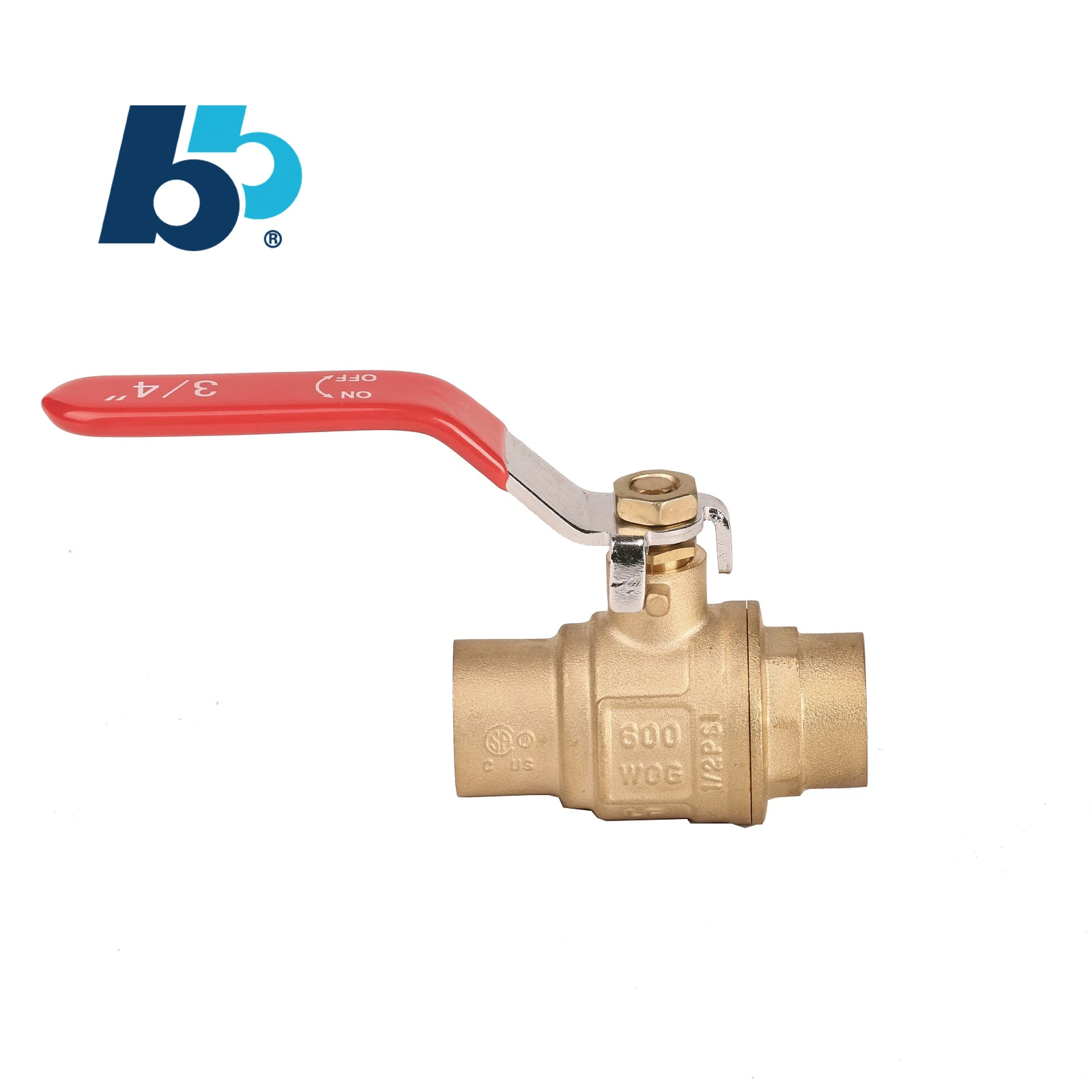 B&H Factory good Price 3/4 inch Rotary Valve nice Price  Lead-Free Brass Ball Valve For Wholesales