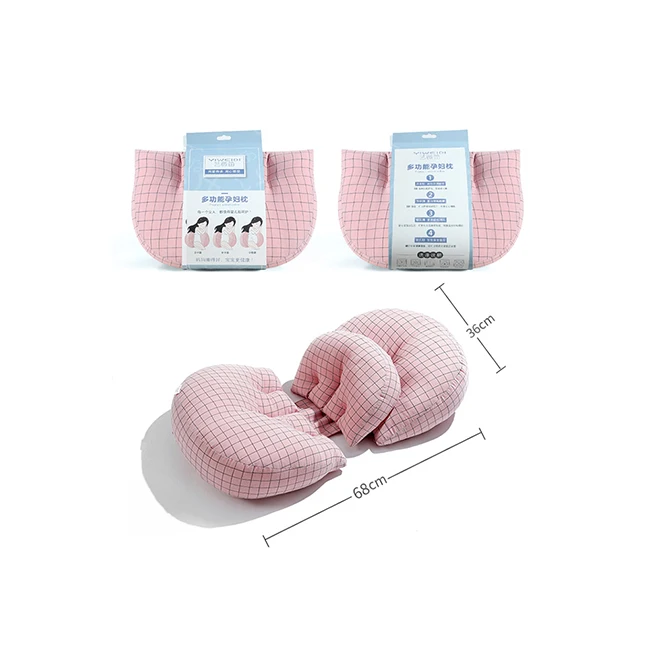 Waist Pillow Side Sleeping Side Lying Belly Pillow U-shaped Pillow for Pregnant Woman