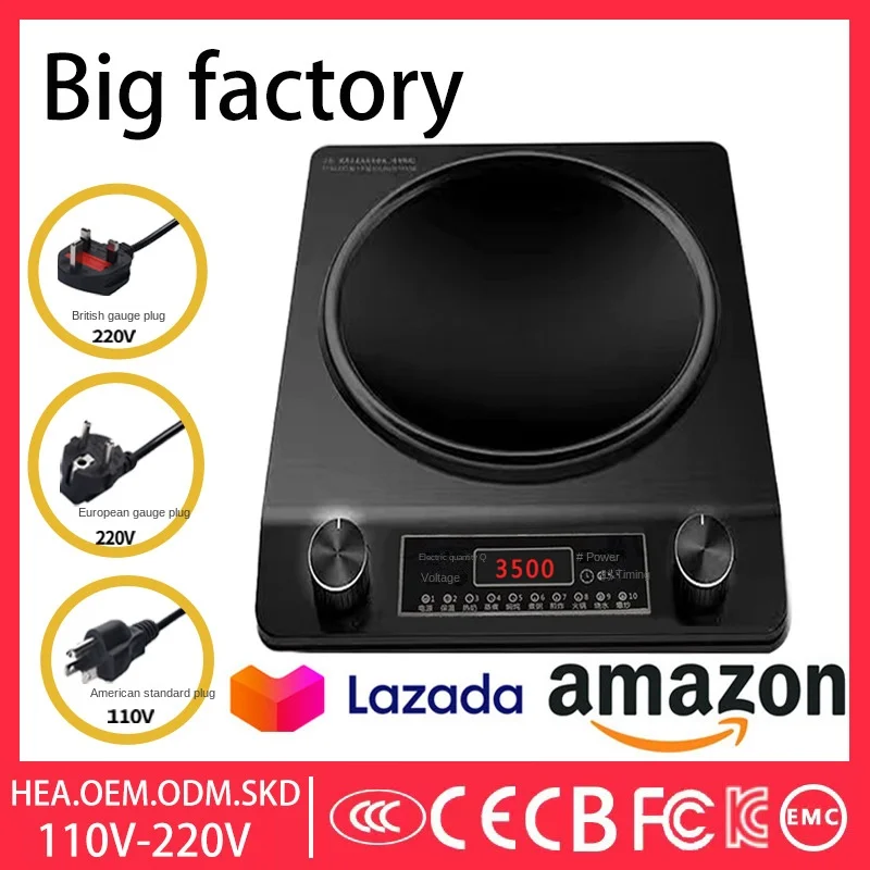 Newly launched 3500W Manufacturer of ceramic infrared cookware rotary button High quality domestic electric ceramic stove