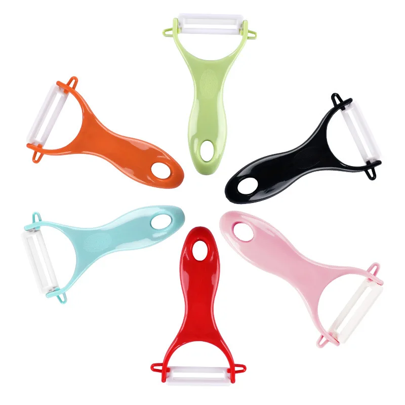 Swivel Vegetable Potato Peeler for Kitchen Y Shape Fruit Peeler Ceramic and Stainless Steel Blade Apple Peeler
