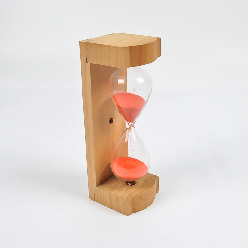 15-Minute Wooden Sauna Accessory: Hourglass Sand Timer