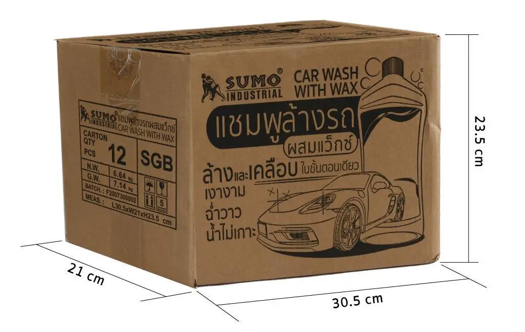 SUMO 500ML Wash and Wax Car Wash Shampoo And Wax With Sheeting Effect