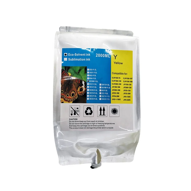 HiTek Compatible Mimaki SS21 Solvent Ink Pack ink cartridge for JV34-260 JV5-130S JV5-160S JV5-320S TS3-1600 TS5-1600AMF