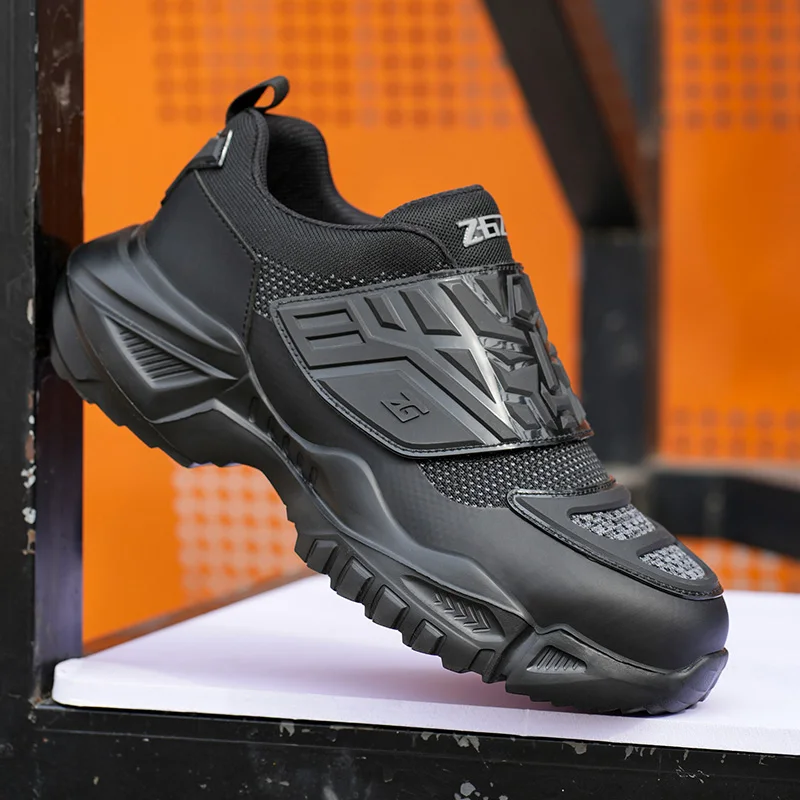 High Quality Summer Security Black Sport Safety Shoes Men