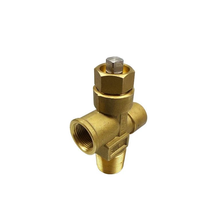 
Made in China high quality gas bottle head valve liquefied gas brass safety shut-off valve 