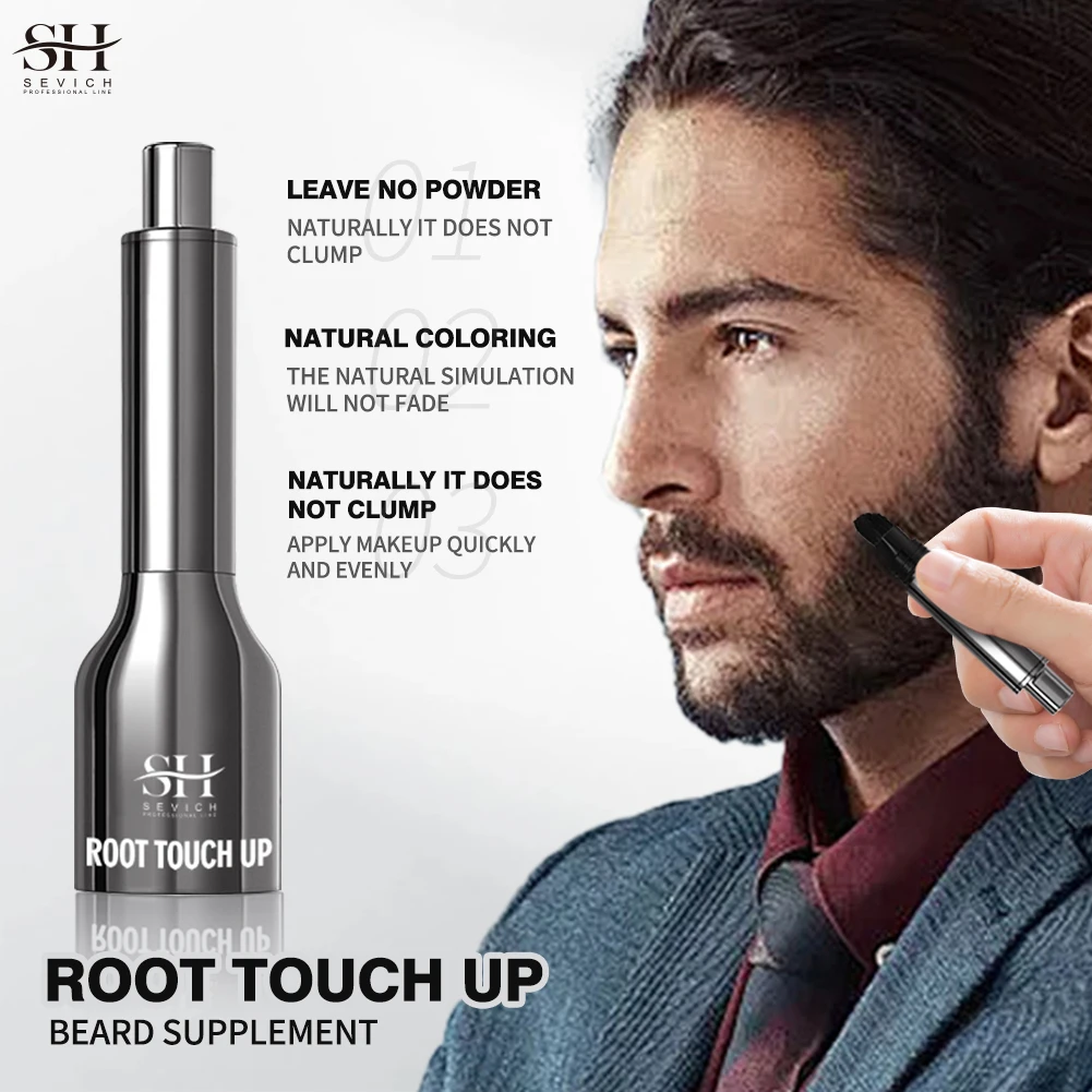 Beard Filler Treatment Waterproof 3-Color Natural Looking Black Brown Beard Dye Pencil For Beard Growth