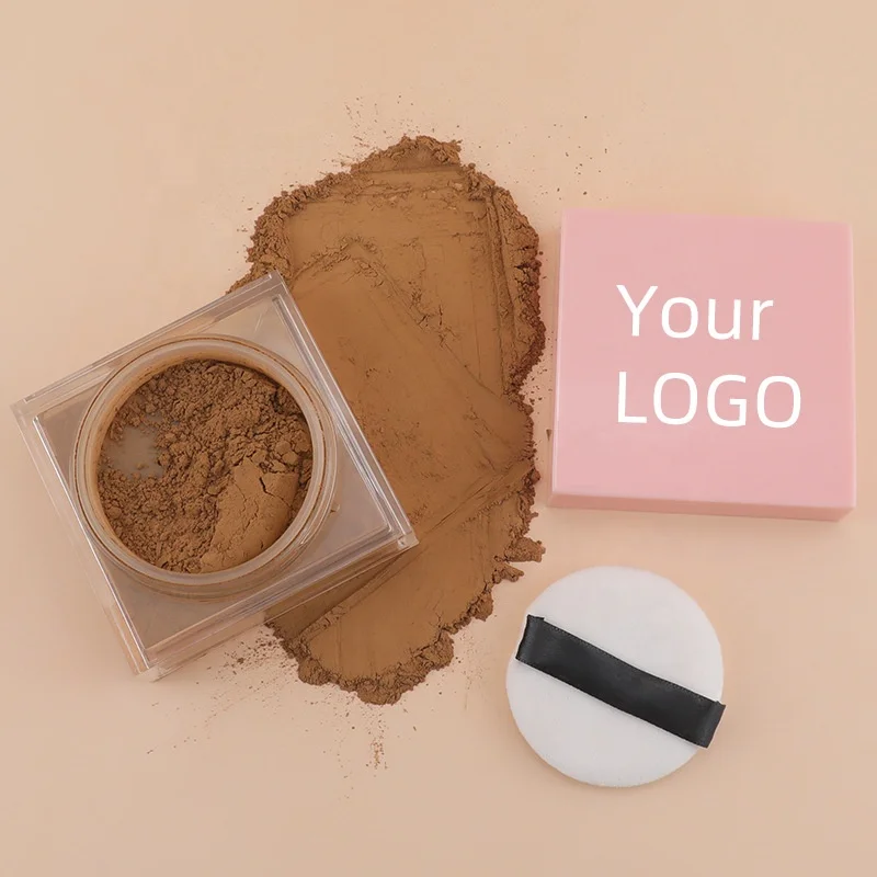 Private Label Custom Logo 14 Colors High Pigment Soft Makeup Loose Powder Lightweight Long-Lasting Setting Powder