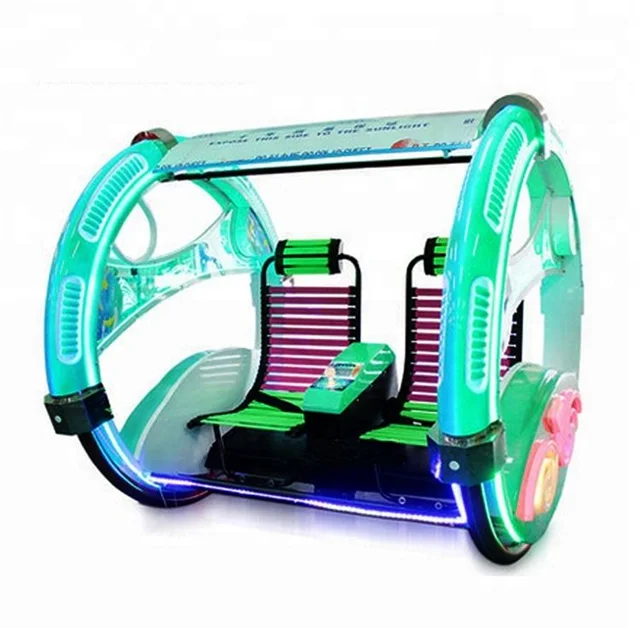 Indoor/Outdoor Steel and Aluminium Shopping Mall Toy 360 Degree Rotating Electric Happy Swing Car for Kids and Adults