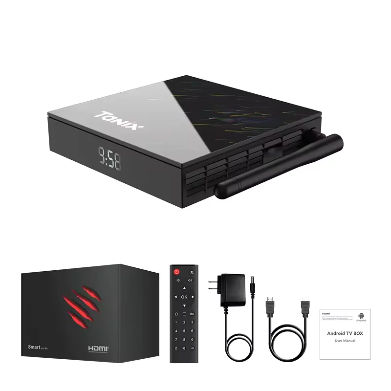 Dual Wifi 2024 New  4K Smart tv box ram 2GB flash 16GB Allwinner H618 Android 12.0 TX68 set top box tv