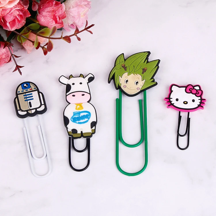 PVC Material Novelty 3D Stereo Cartoon Bookmarks, Book Mark Gifts for Kids 3D Animals Funny Cute Plastic Page Label Bookmarks