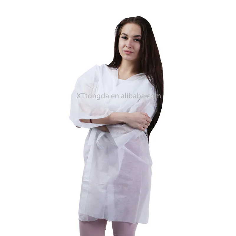 PP disposable short sleeve kimono style for spa use
