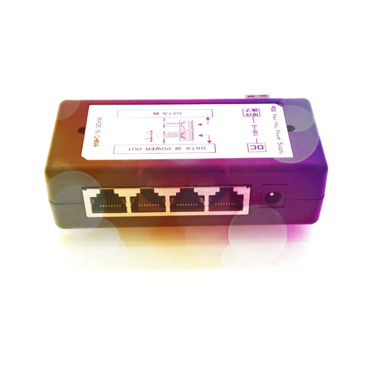 HWATEL оригинальный инжектор с 4 портами питания через Ethernet poe 48 В для POE пассивной камеры wifi