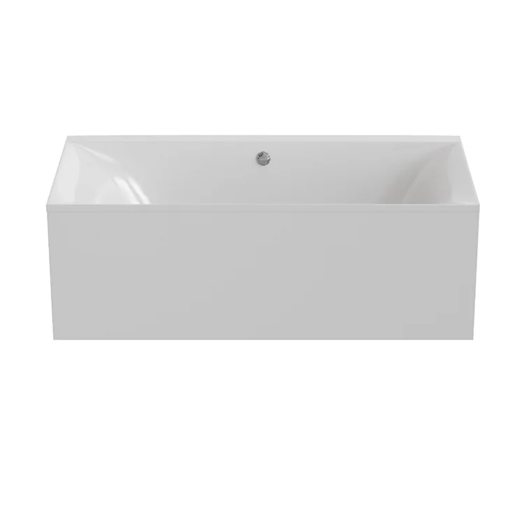 KMRY Hotel Home Use Luxury Modern Pure White Rectangle Bathroom Freestanding Acrylic Shower Bathtub Bath Tub