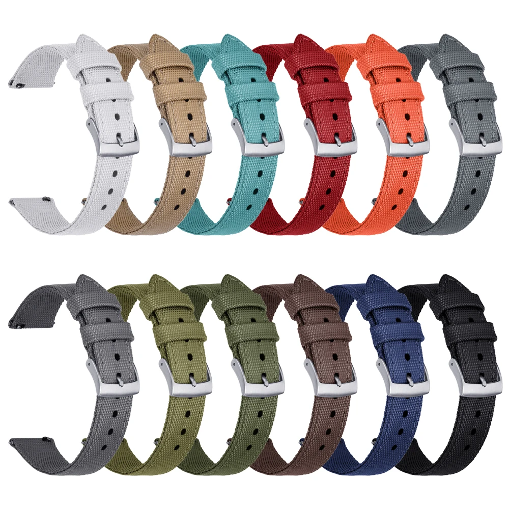 JUELONG Премиум тканевый ремешок для часов парусиновая ткань водонепроницаемый спортивный дайвинга с быстросъемной пружиной