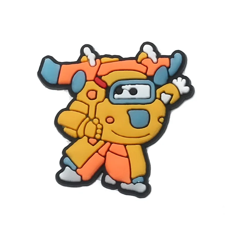 cartoon super wings wholesale croc pvc shoe charms woody shoe decoration custom charms