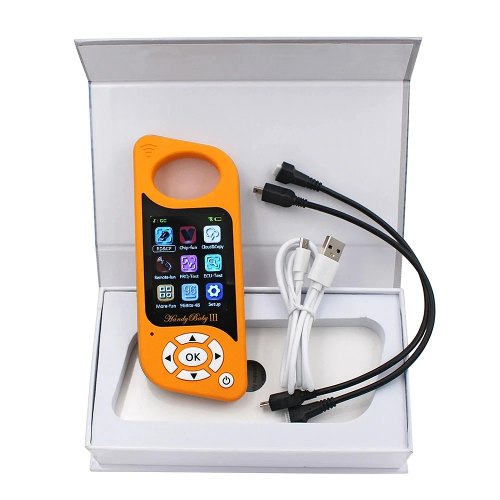 huloda Newest JYGC Handy Baby III Hand-held Car Key Copier Auto Key Programmer for 4D/46/48/G/KING/Red Chip Copy G/96bit 48 Chip