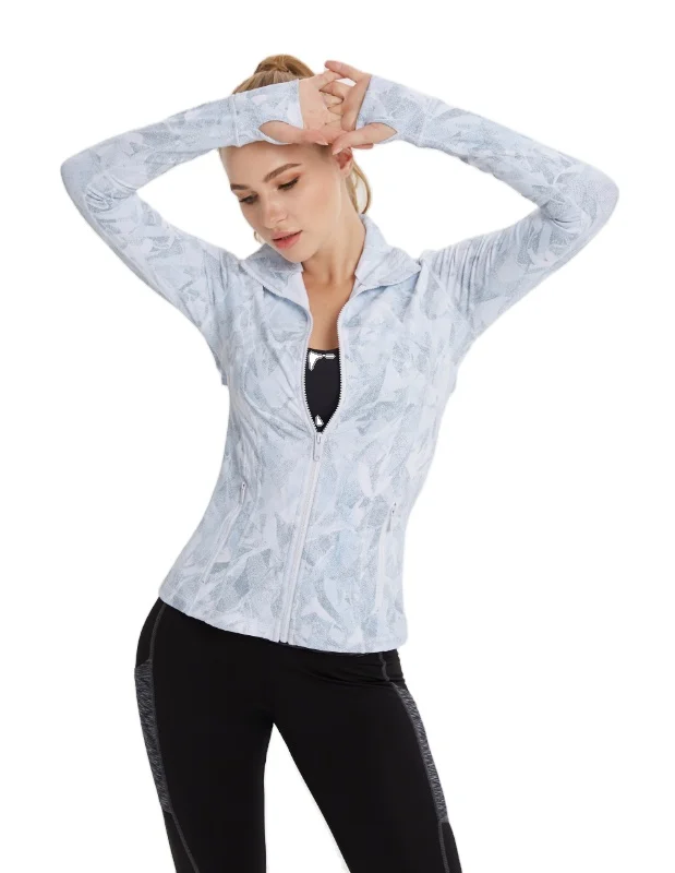 
High Quality Active Wear Jackets Womens Tie Dye Sports Jacket For Women 
