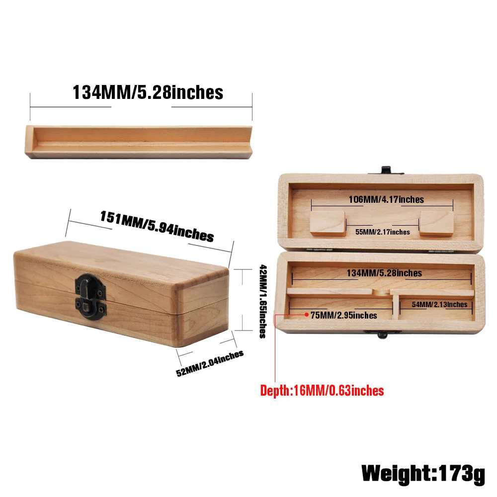 Wood Stash Box With Rolling Tray Wood Smoking Tobacco Cigarette Container Wooden Cigarette Storage Box