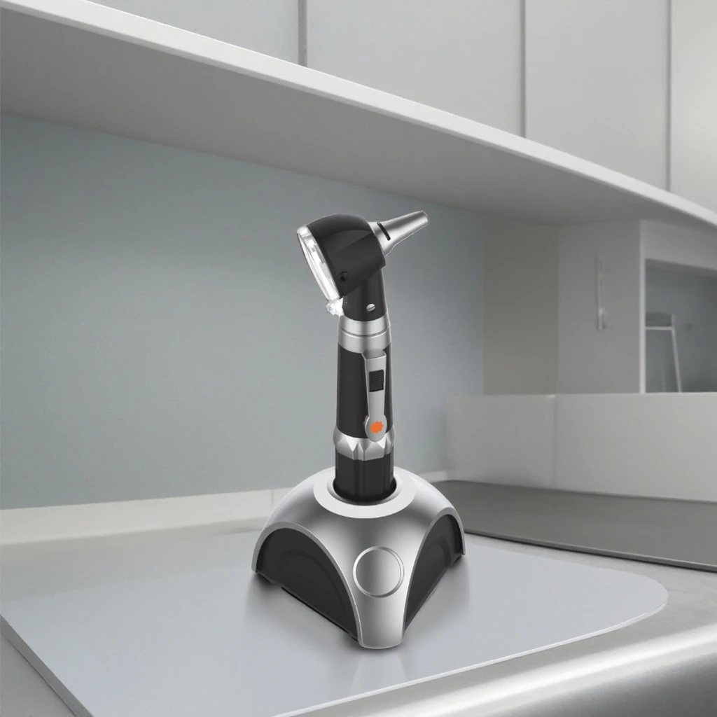 SZMIQU LED White/sunlight Otoscope Surgical Diagnostic Set Ear Mirror Fiber Optic Rechargeable Otoscope  Earache Ear Speculum