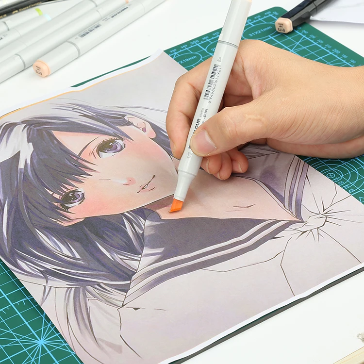 160 colours Hot sale factory direct price alcohol based sketch art refillable marker pen set with display rack