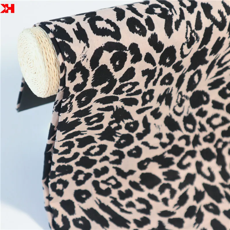 Kahn Voile Leopard Printed Lawn Fabric 100%Cotton For Baby&KIDS Garments Design