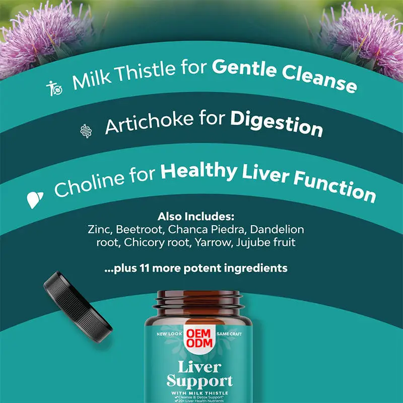 Liver Support Capsule With Milk Thistle Natural Health And Wellness Care Products For Nourishing Liver Health Wellness
