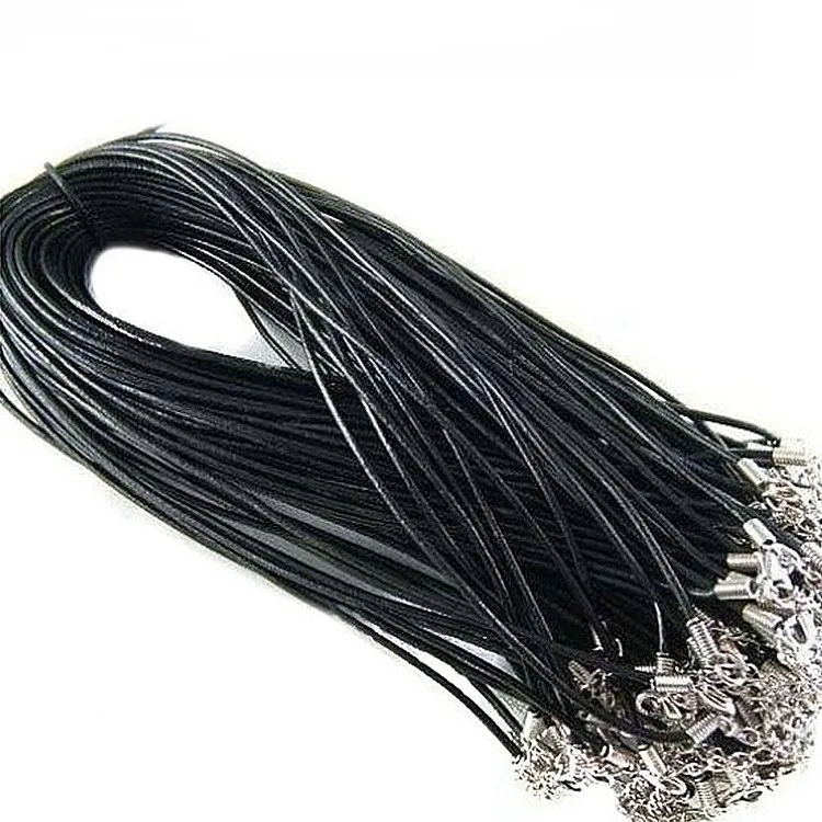 Jewelry cord lobster clasp necklace cord leather rope necklace bracelet making pendant cords