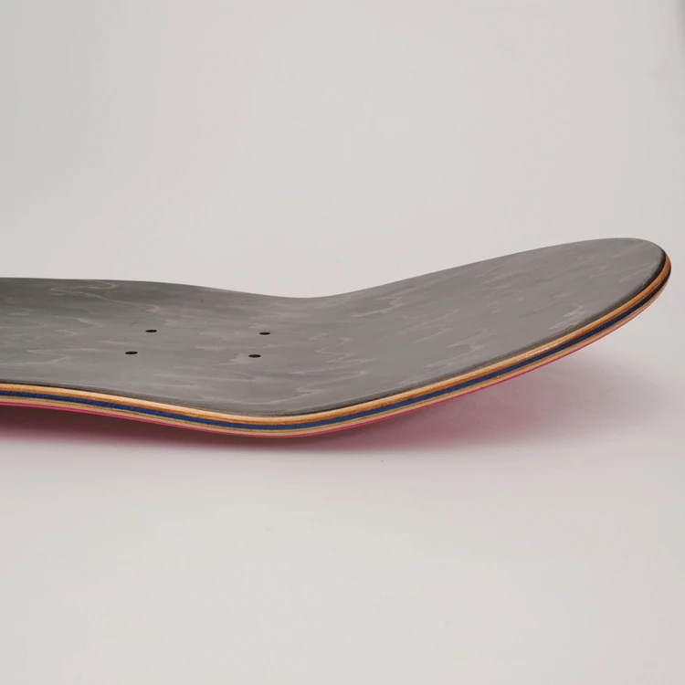  3 layer dyeing medium concave double kick 100% Canadian maple skateboard blank