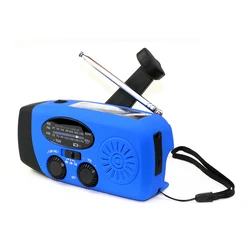 2000 mAh Emergency Solar Radio With Flashlight Outdoor Camping Gear Equipment Emergency Survival Kit