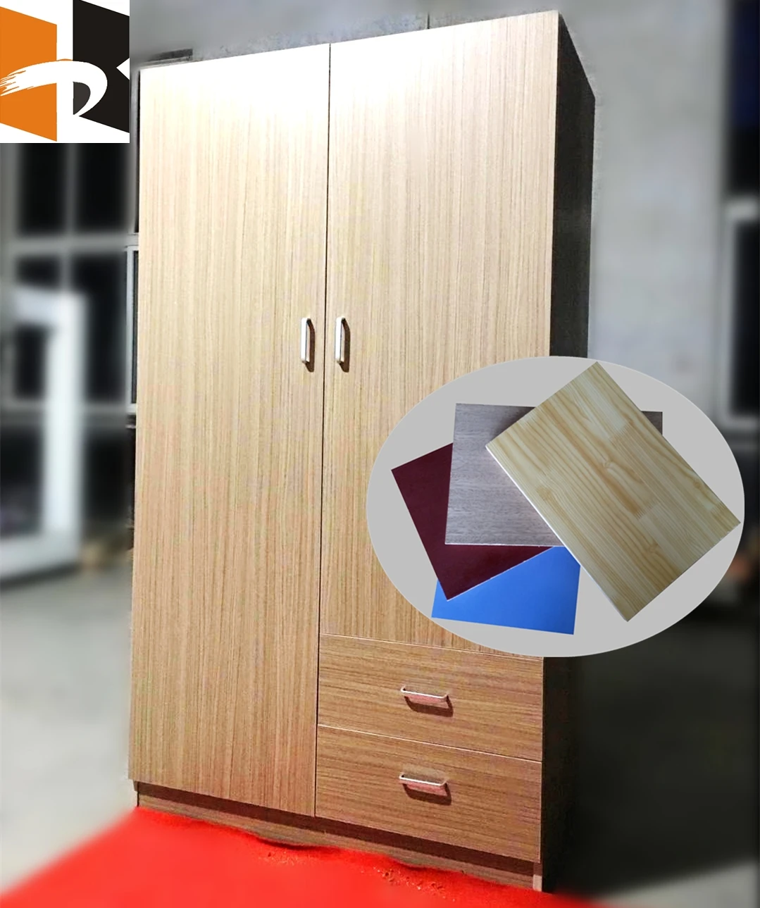 Marine Grade Waterproof Poplar Core Melamine Paper Finished Plywood