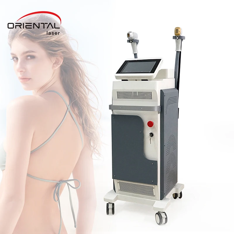 Oriental 2020 newest laser alexandrite 755nm laser 1064nm alexandrite laser hair removal machine