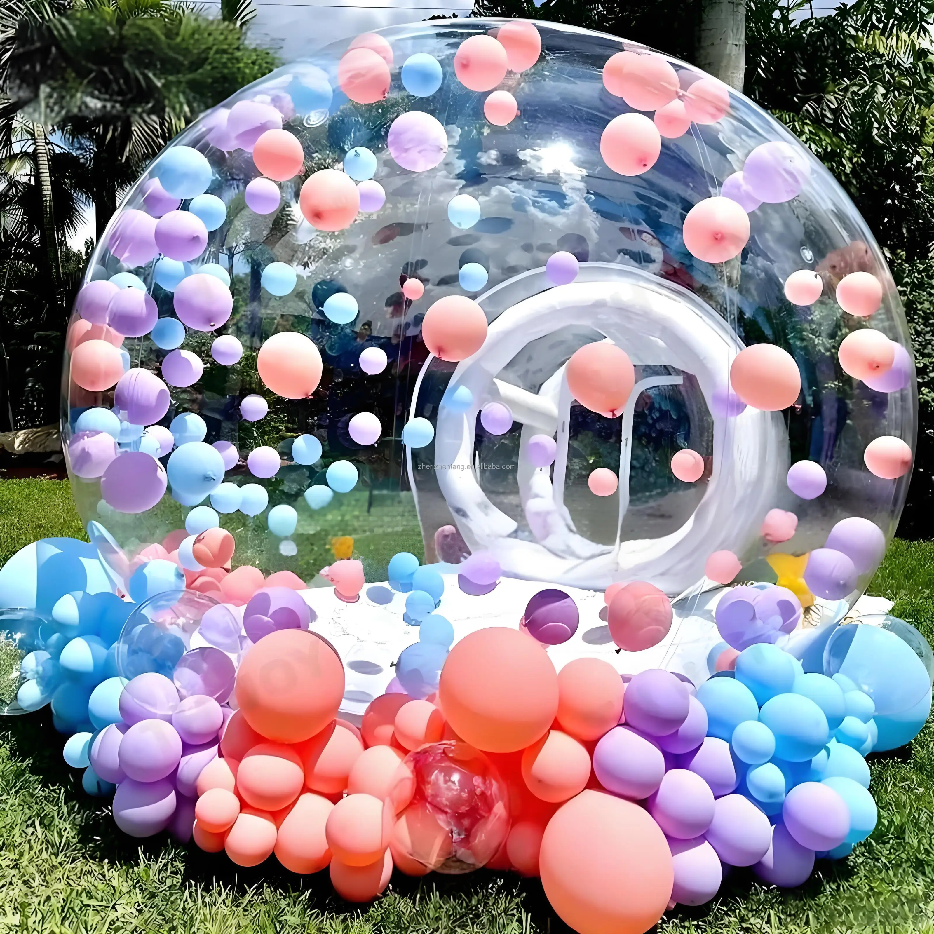 factory Hot Selling New High Quality Inflatable Transparent PVC Bubble House Tent Balloon Tree Model for Parties and Events