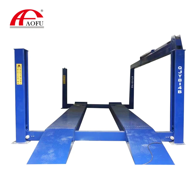 
China Aofu car lift platform hydraulic car jack lift with blue 