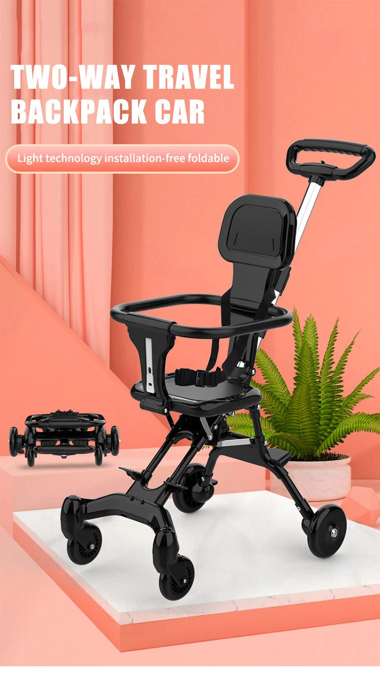 New Design 4 wheels lightweight pram doll travel system strollers carriages 3 in 1 baby stroller