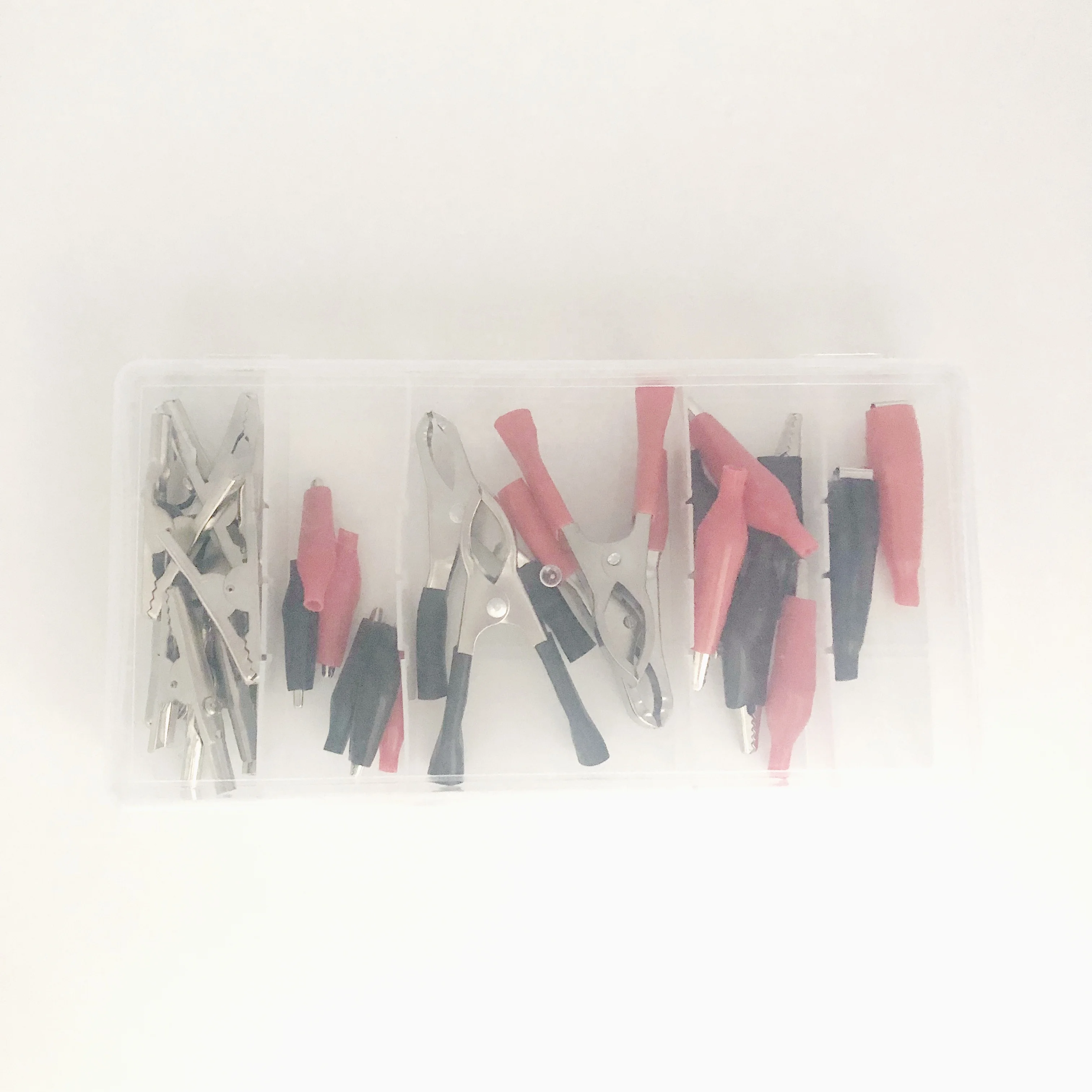 28 PC Alligator Clip Set Assortment Electrical Clamps