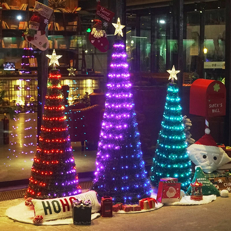  New LED Christmas tree with RGB color remote