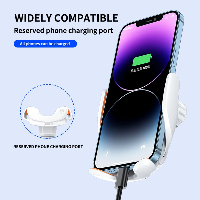 New 15W car wireless charger gravity car phone holder iphone wireless charger Stand Super fast charging Mobile phone accessories