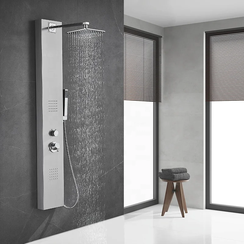 Набор для душа в ванную комнату, светодиодный дождевой Душ «Водопад», сантехника и оборудование для ванной комнаты, термостатическая прозрачная дождевая насадка для душа