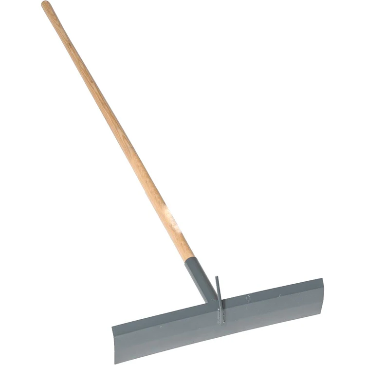 JH-Mech Tool Asphalt Rake Magnesium 37 Tines Easy Operating Handheld Screeding Stainless Steel Concrete Metal Rake