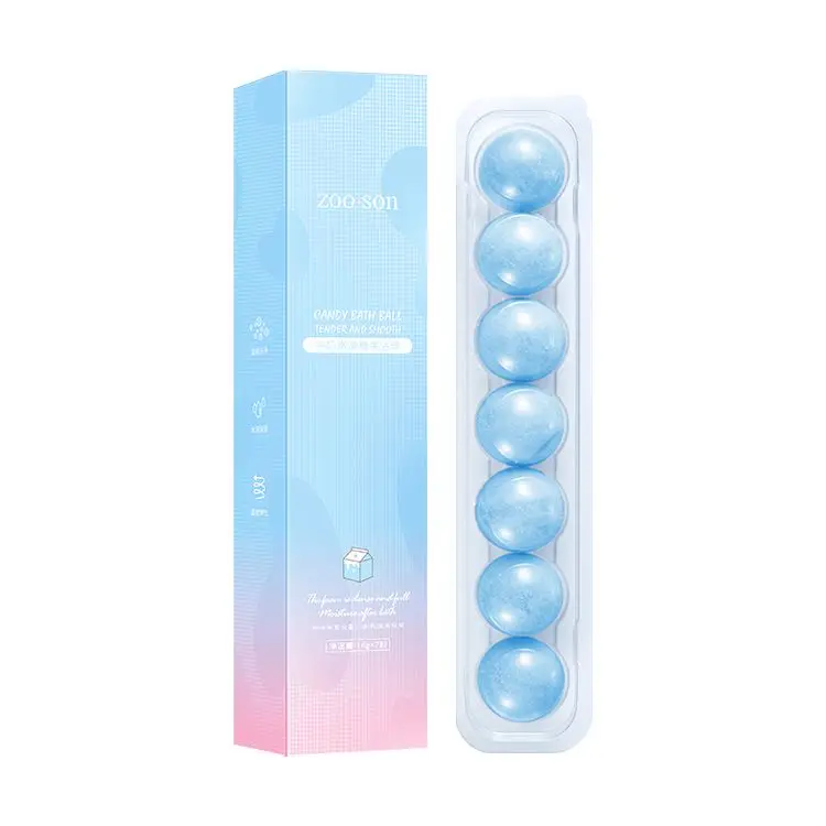 ZOO.SON OEM private label milk pragrance gentle cleansing moisturizing skin care body wash ball bath salt