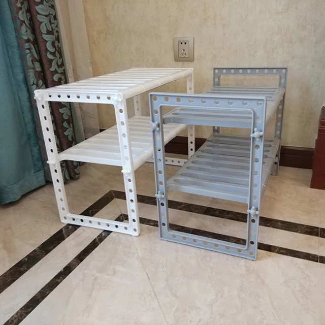 Adjustable Kitchen Storage Shelves Sink Rack Under Sink Shelf