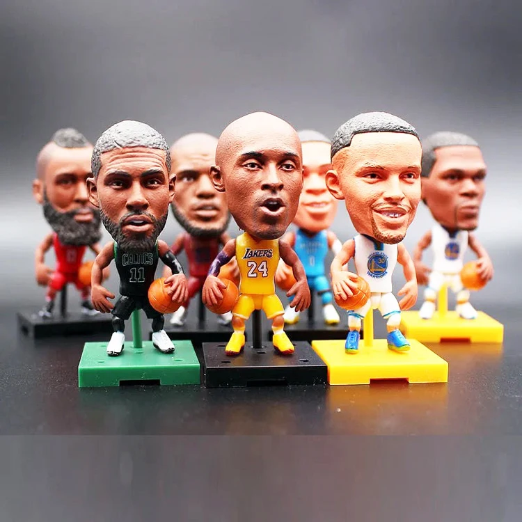 Custom 3D Cartoon Soccer Player Figurine Toy  Sports Star Mini Plastic Miniature Soccer Action Figures  toy