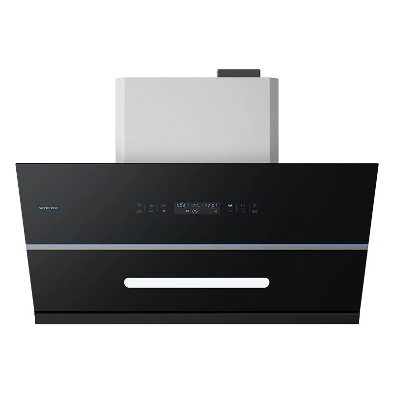 B530 High speed and low noise motor OEM Custom 800mm T-Shaped Series cooker hood Manufacture Stainless Steel For Kitchen