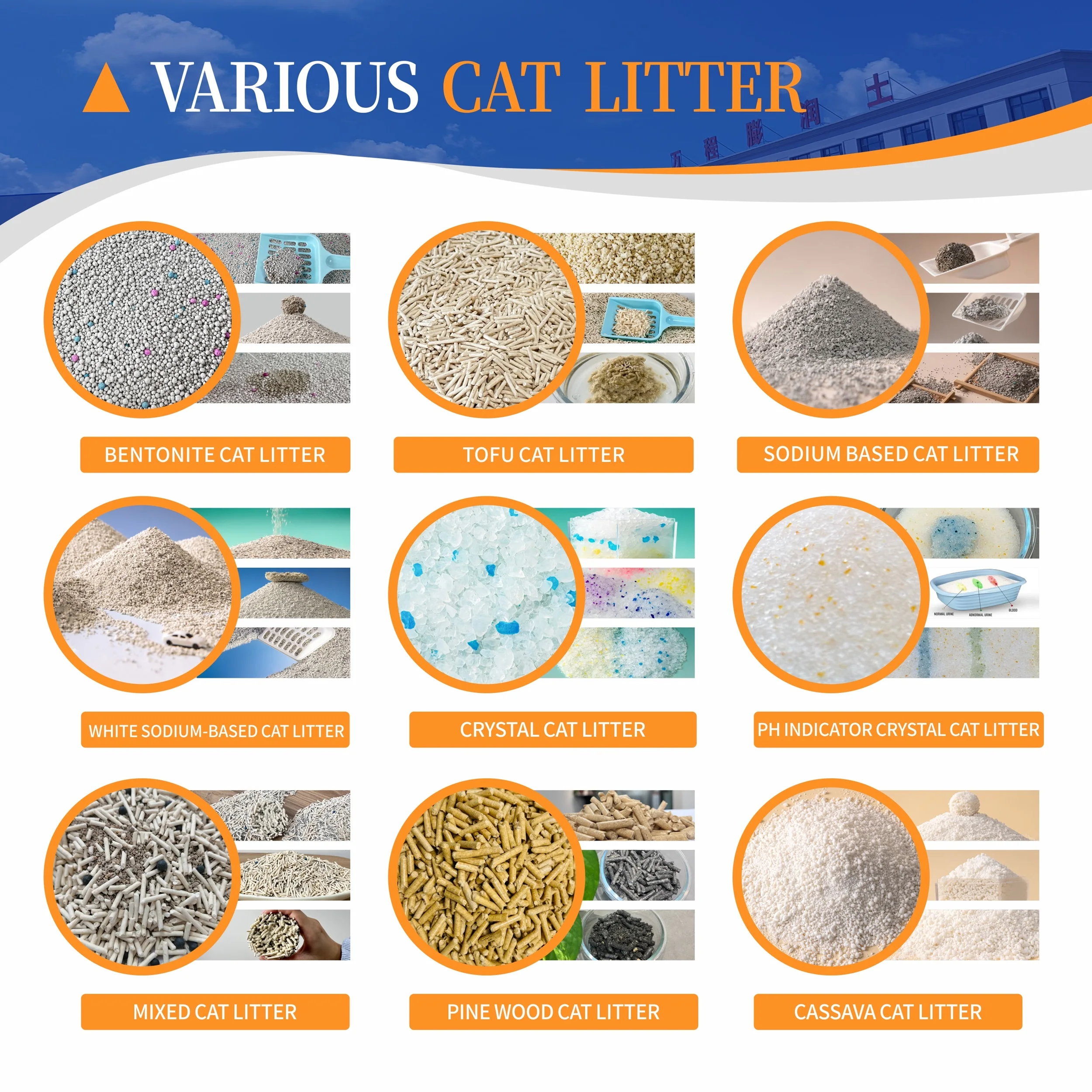 100% Natural Ecological Low Tracking Arena Para Gatos Premium High Quality Kitty Sand Color Granule Bentonite Cat Litter