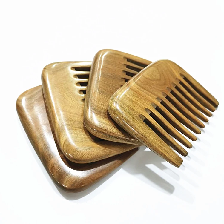 9.5cm length pocket men exclusive beard straigthner sandal wood comb for mustache